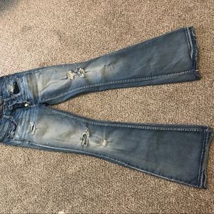 American Eagle Boho artist flare jeans