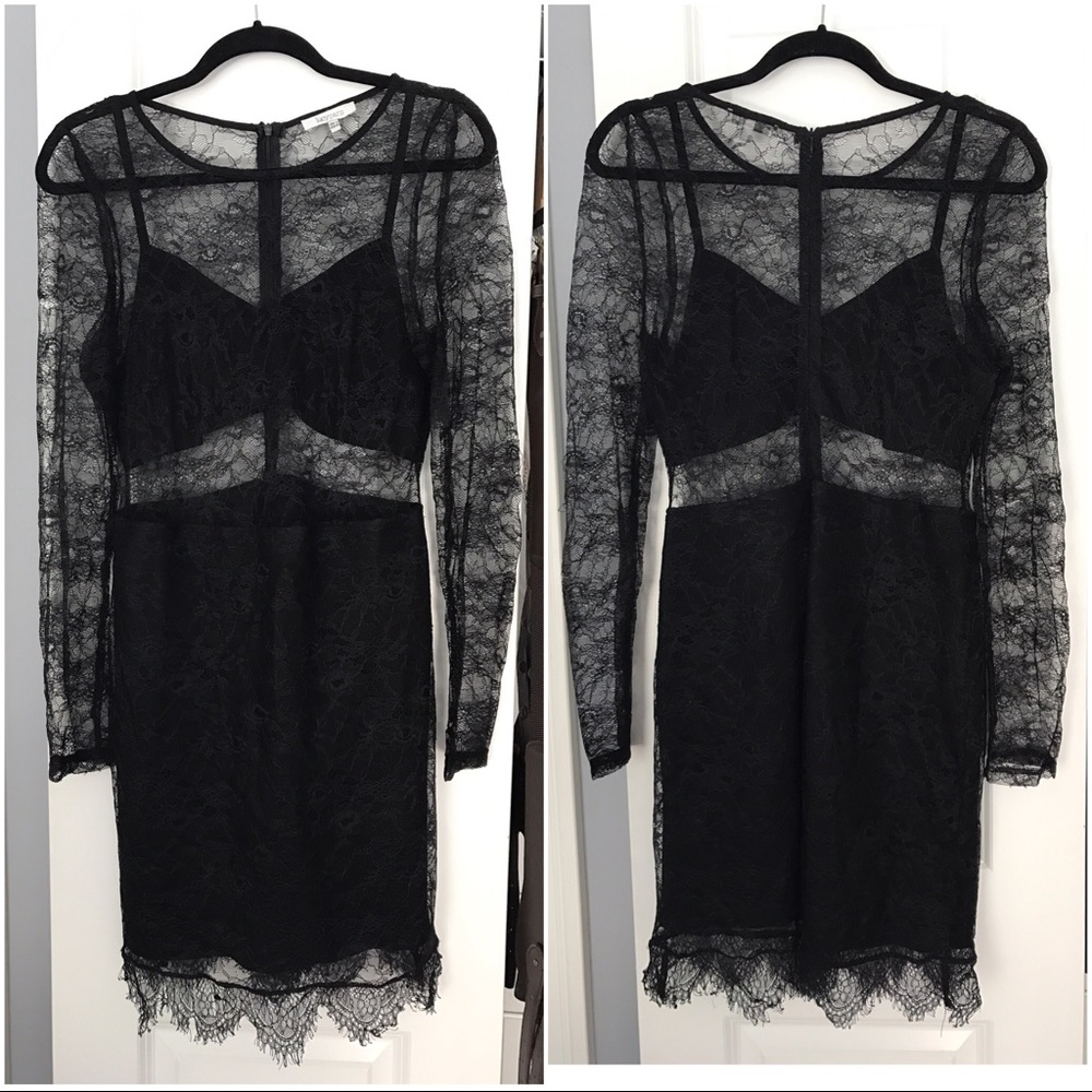 Lucy Paris Lace Overlay Dress w/ all lace back