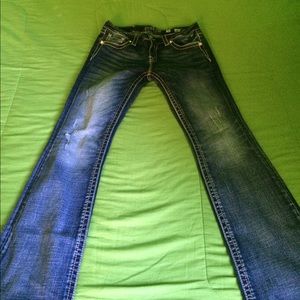 A pair of Miss Me Jeans style JD1103BV
