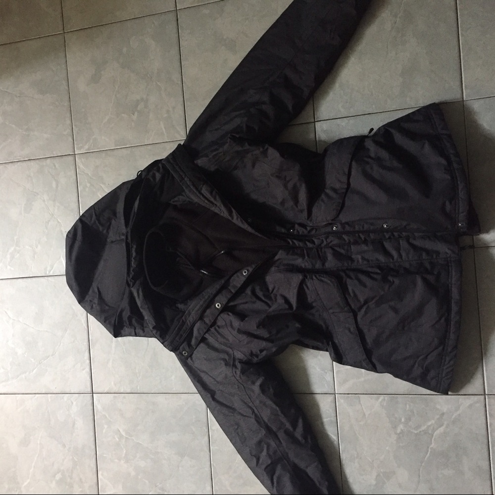 Grey/Black Northface two part jacket