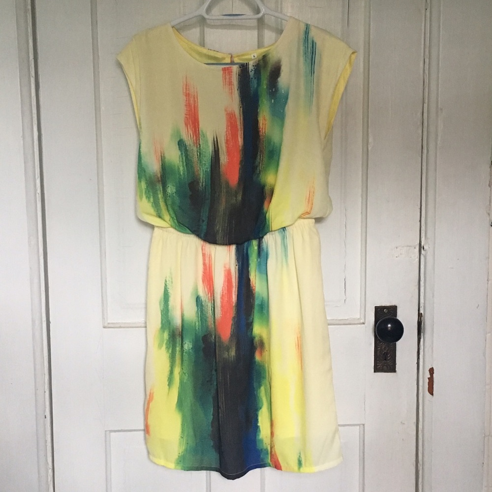 NWOT Watercolor Summer Dress