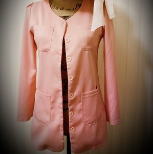 Hot orange pink blazer