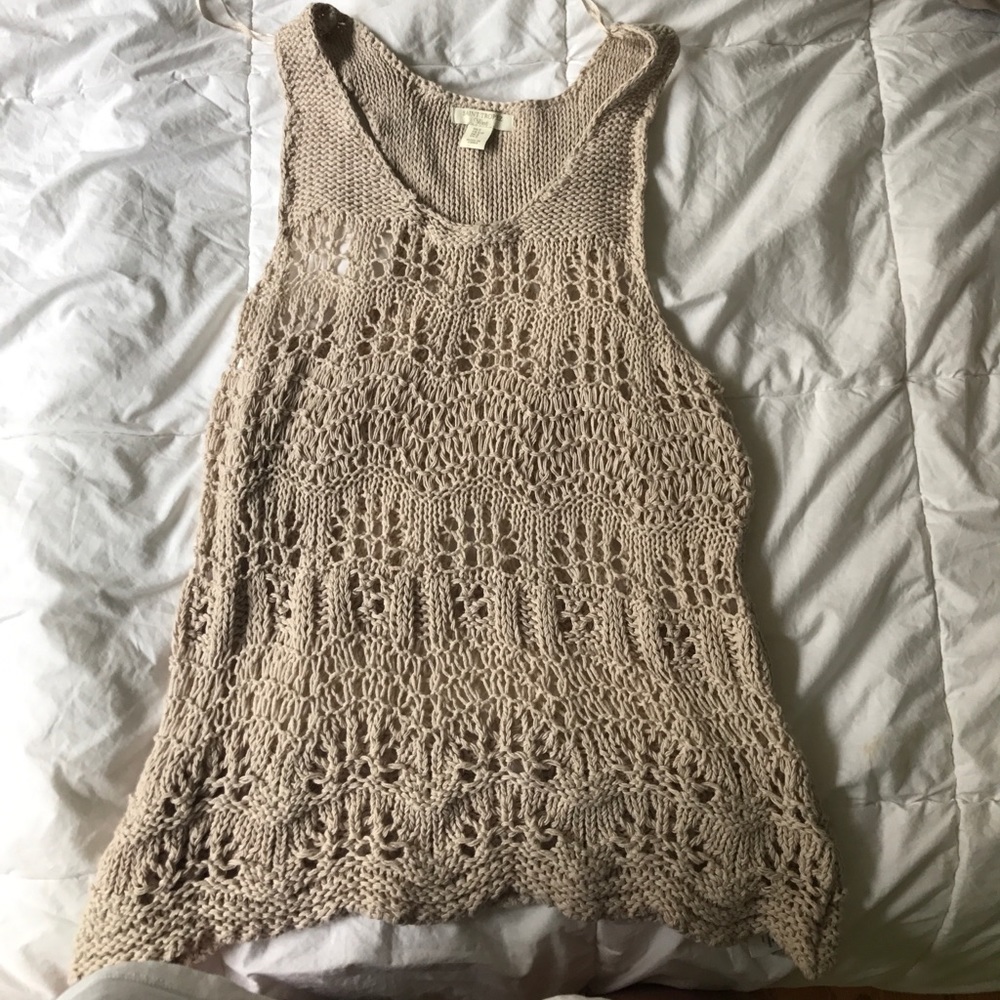 Tan shirt