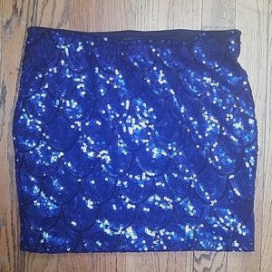 Sequin mini skirt