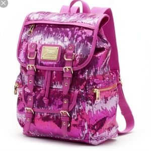 Juicy couture sequined backpack