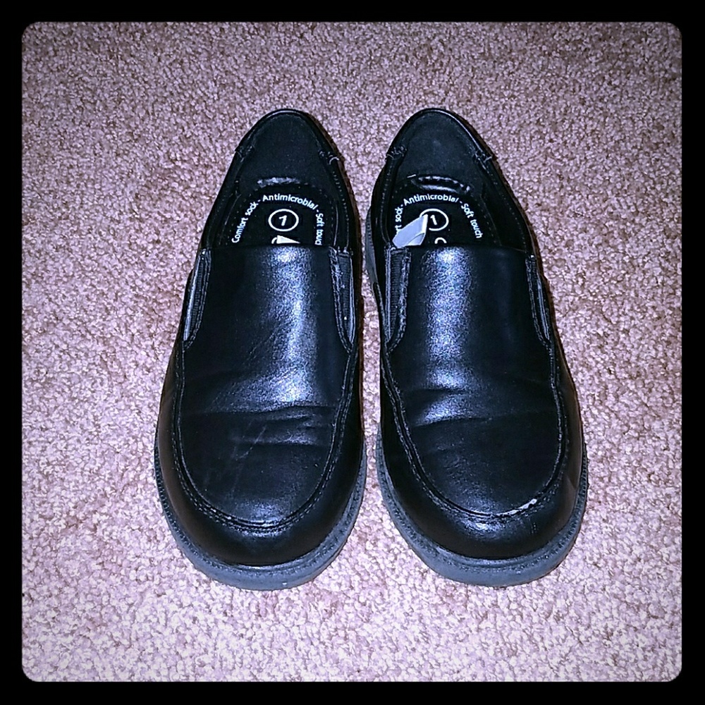Black dress shoes size 1