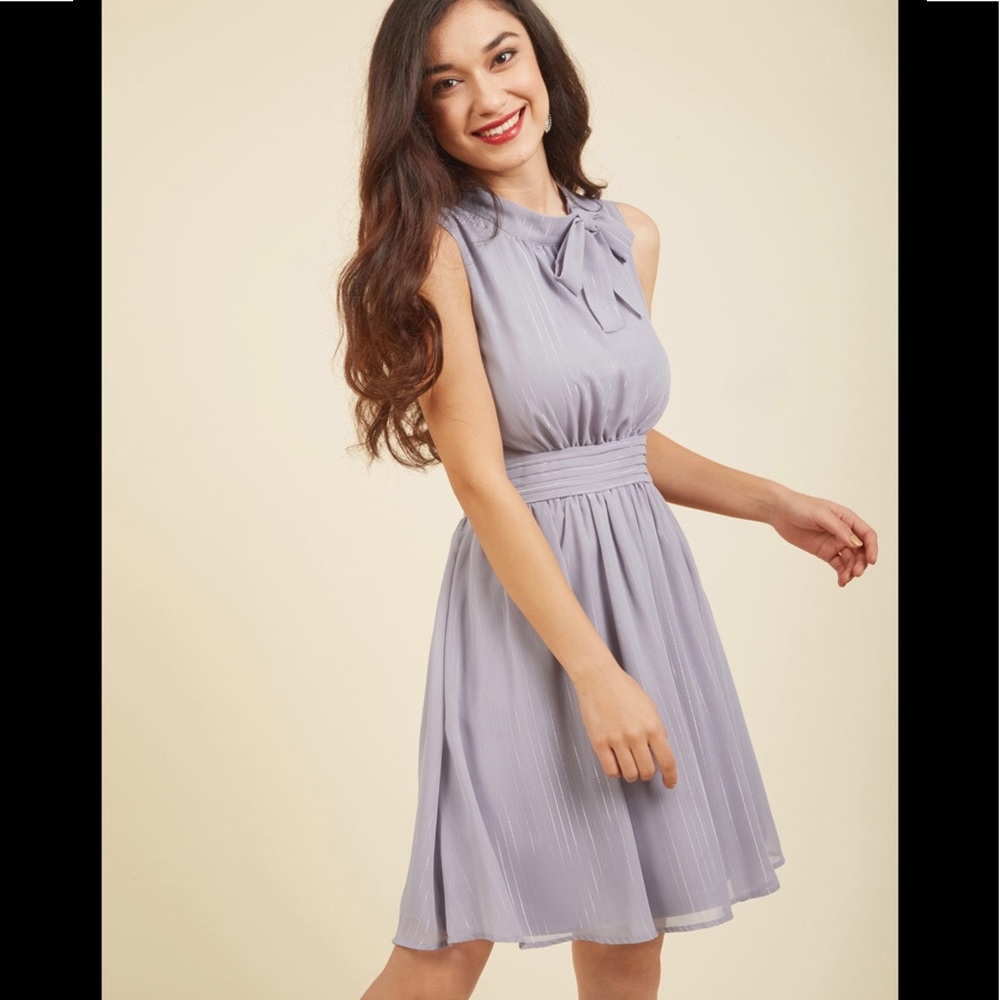 M Sunny City A-Line dress in Moon ModCloth