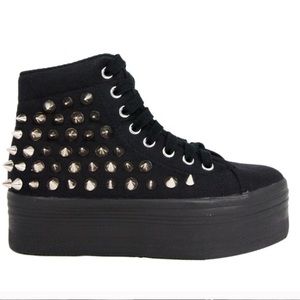 Jeffrey Campbell platform studded sneakers