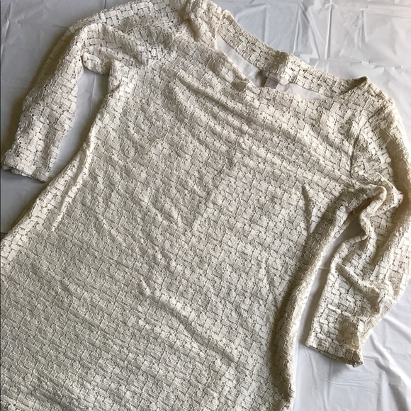 Banana Republic Ivory Beige Lace SheathDress - Picture 2 of 4