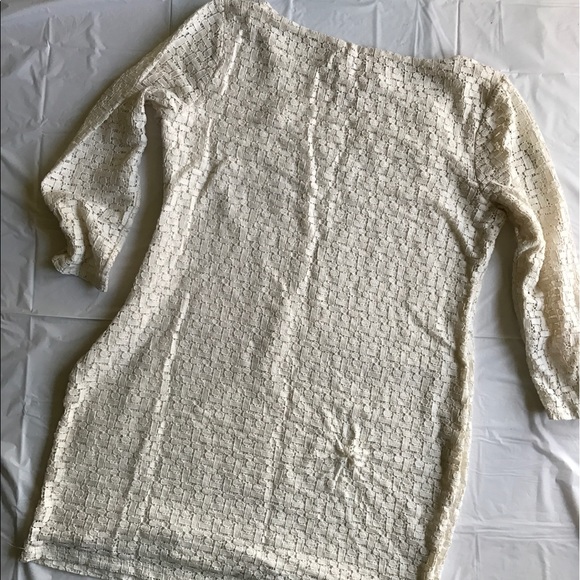 Banana Republic Ivory Beige Lace SheathDress - Picture 3 of 4