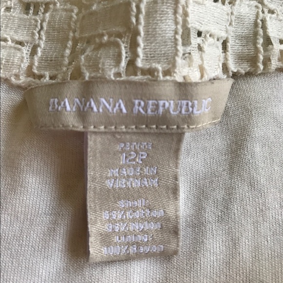 Banana Republic Ivory Beige Lace SheathDress - Picture 4 of 4