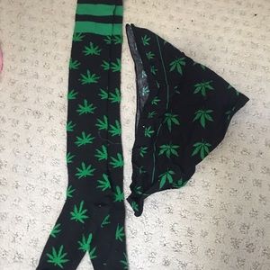 weed socks and bandana