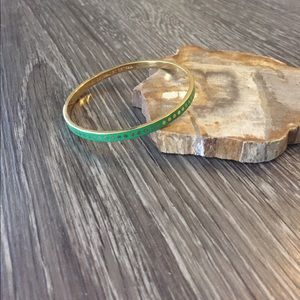 Kate Spade Green & Gold Et Cetera Bangle