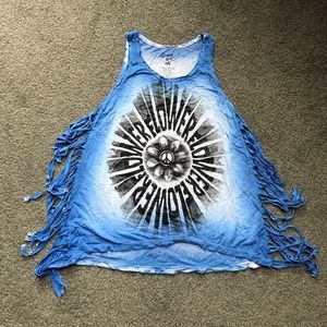 ☮️ EUC Flowers by Zoe 🌺  fringed tank