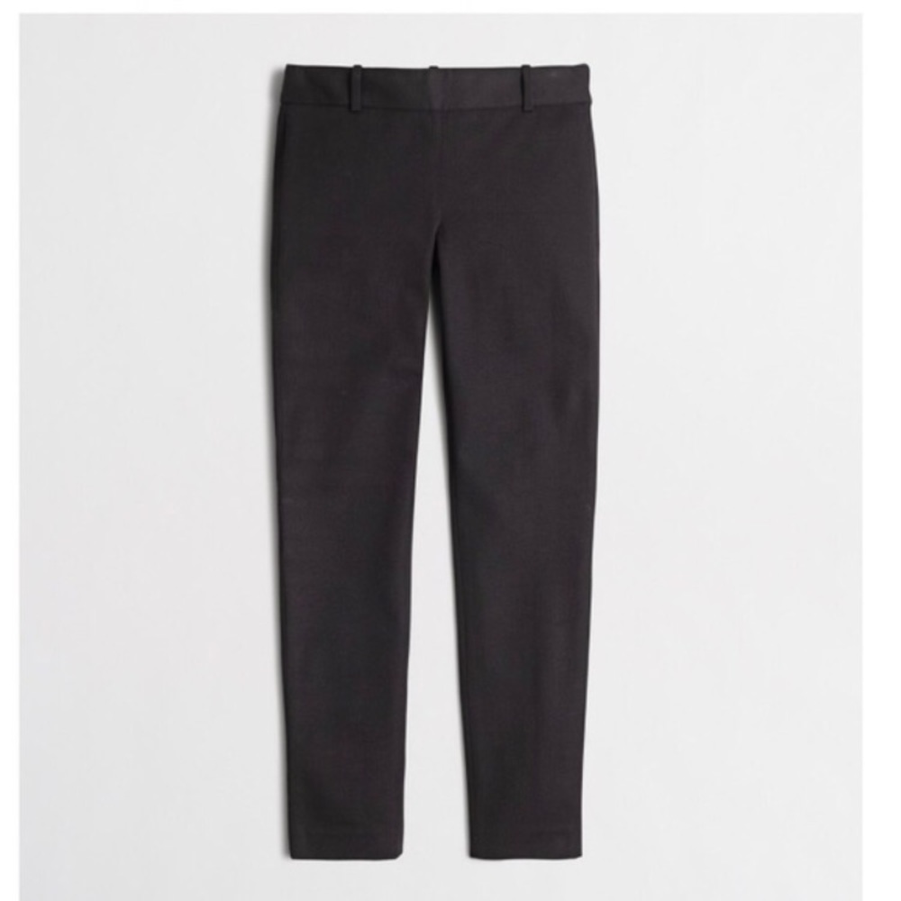 Black JCrew City Fit crop pants.