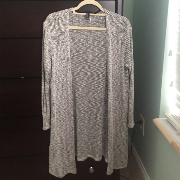 Heathered gray cardigan - Picture 1 of 3