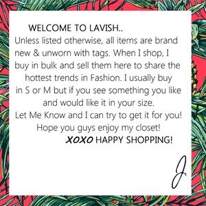 WELCOME TO LAVISH ✨