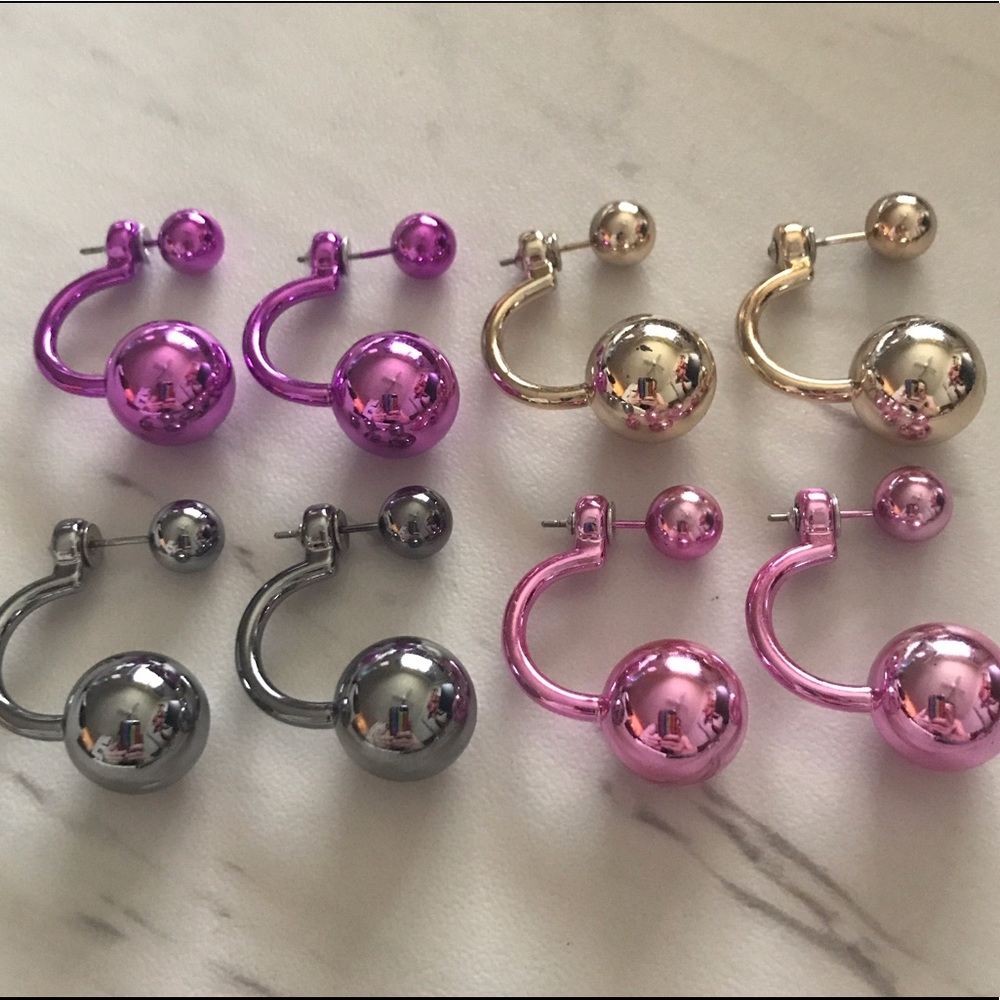 Set of 4! Gold, purple, pink & gun metal grey.