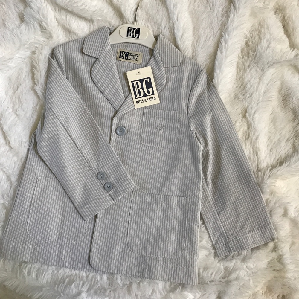 Lightweight striped blazer