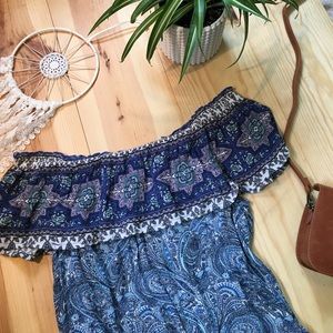 Boho Chic off the shoulder top