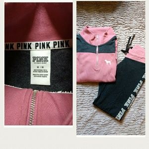 Women's PINK by VS yoga pants and sweatshirt