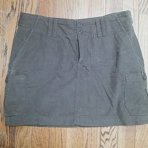 Corduroy mini skirt