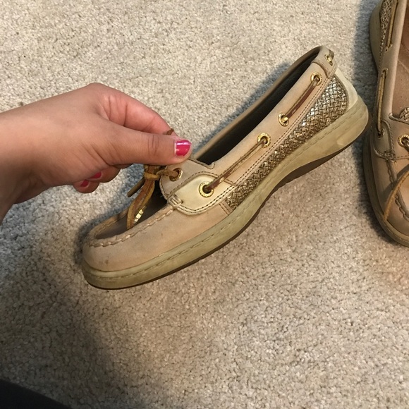 Gold Sperrys - Picture 2 of 5