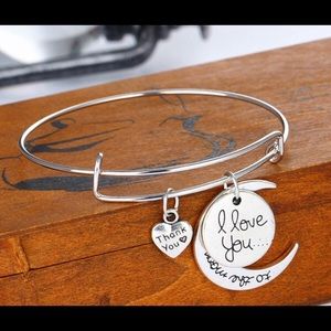 I love you- I love you to the moon & back bracelet
