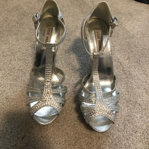 Silver Steve Madden heels