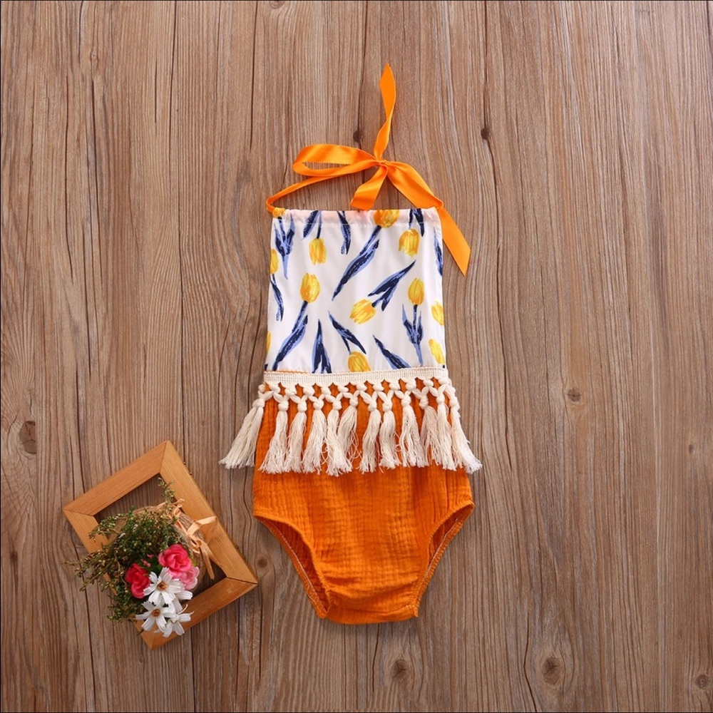 🌷 beautiful baby girl Romper!