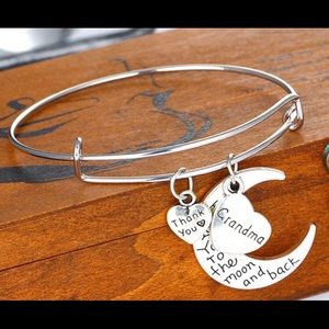 Grandma- I love you to the moon & back bracelet