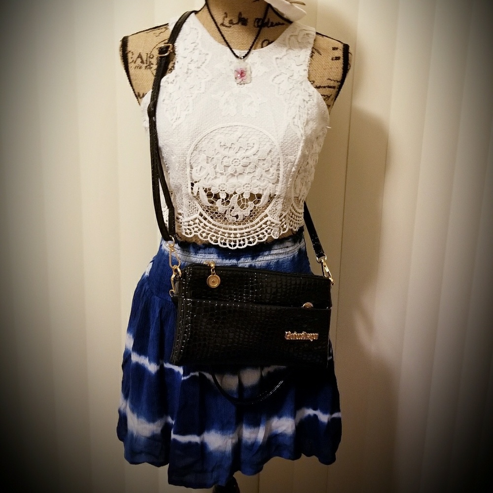 Blue skirt