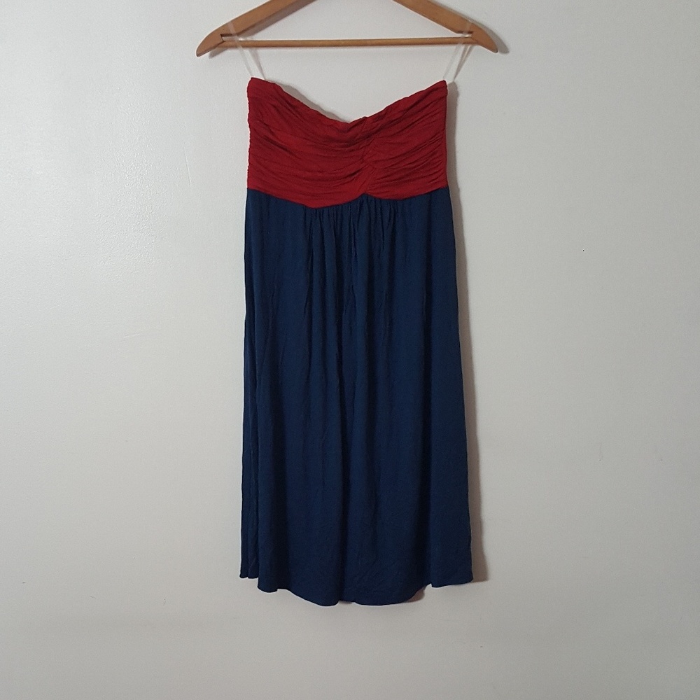 |nwot|・private gallery strapless dress・