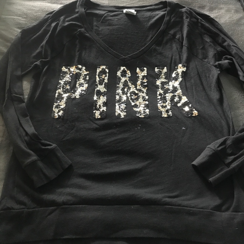 Medium VS Pink sparkly long sleeve top