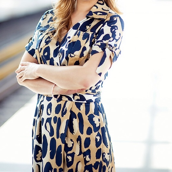 Diane von Furstenberg Dresses & Skirts - Diane Von Furstenberg Leopard Print Wrap Dress