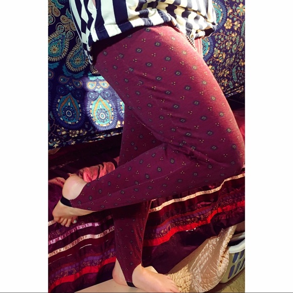 Vintage 80's Stirrup Aztec Leggings - Picture 1 of 3