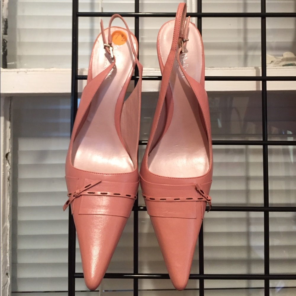 Cute and Chic Paul Melian Pink Sling Back Heels-s