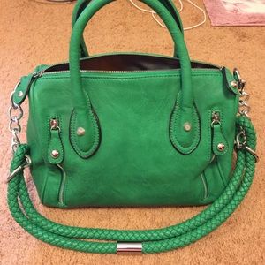 New green handbag
