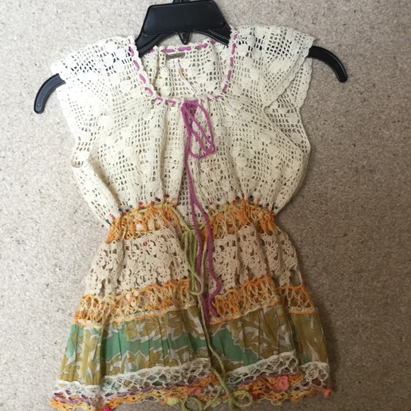 Free People Boho Crochet Top/Vest-Unique! - Picture 2 of 10