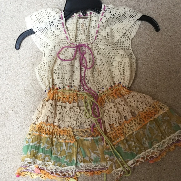 Free People Boho Crochet Top/Vest-Unique! - Picture 5 of 10