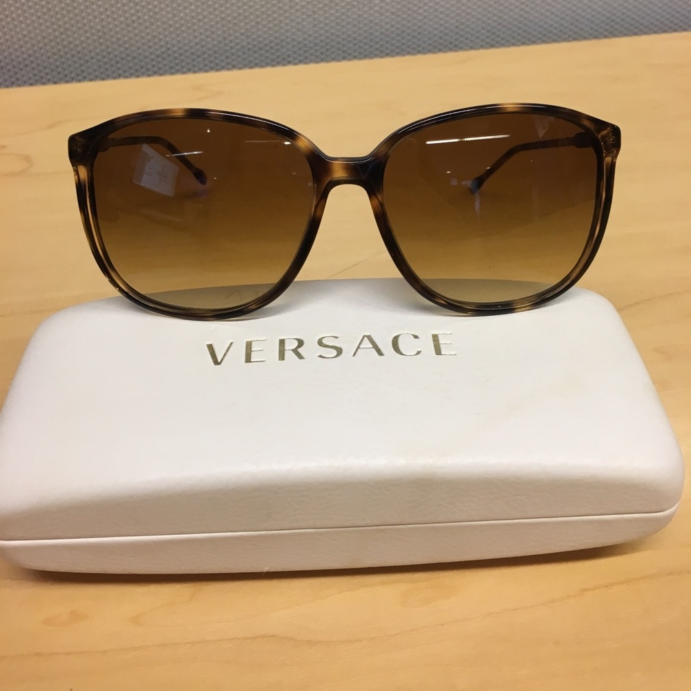 Versace brown tortoise sunglasses