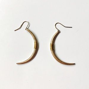 Host Pick 🌙 Crescent Moon Wire Wrap Earrings 24K