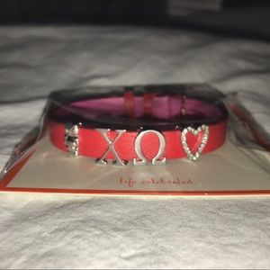 keep collective red chi omega bracelet