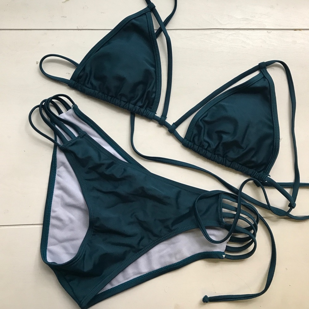 Emerald green bikini new with tags!!