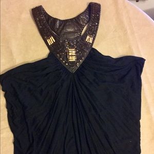 All Saints Spitalfields Beaded Leather  Open Back