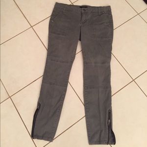 Jessica Simpson gray moto style pants