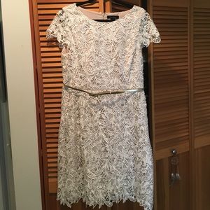 White lace formal dress