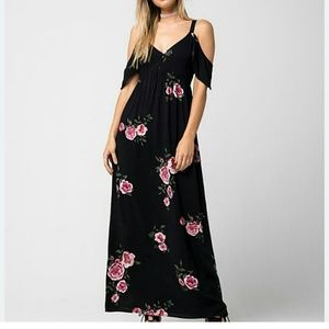 FULL TILT floral maxi black dress