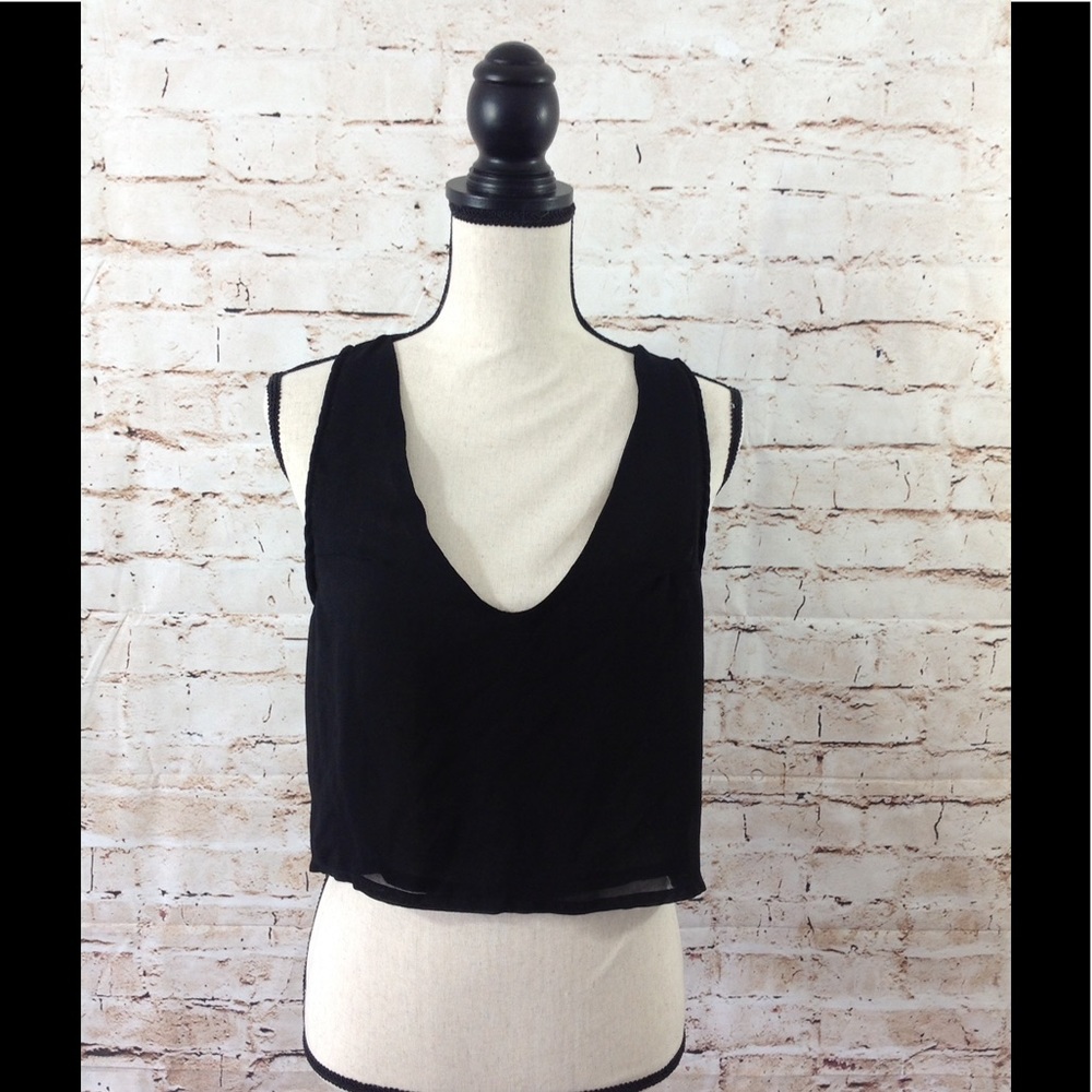 Brandy Melville Open Back Crop Top