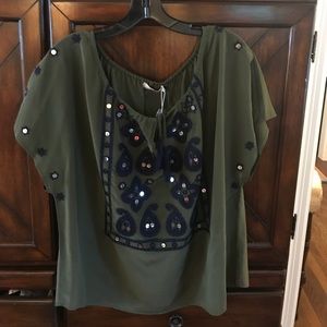 Tory Burch Camille Top. NWT